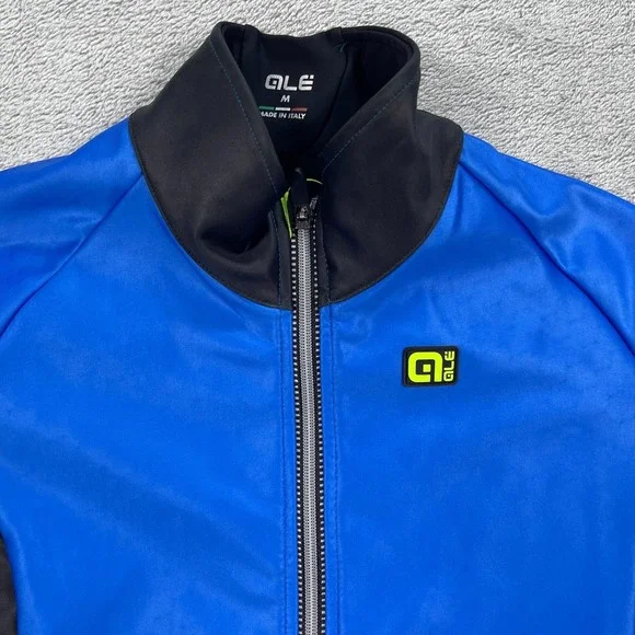 Alé Clima Protection Cycling Nordik Jacket Mens Medium Blue Windproof Racing
